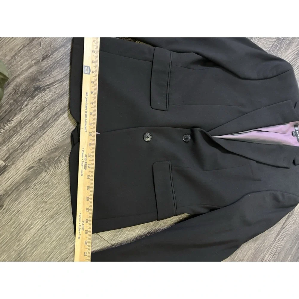 INC International Concepts Men Slim Fit Blazer Jacket Black Purple Lining Sz S⁠